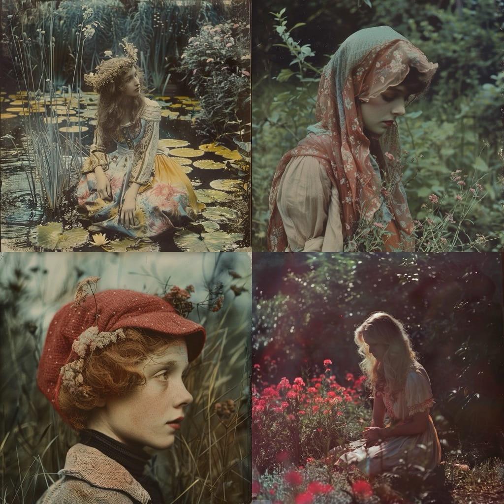 Autochrome print style, Midjourney V6, render 1 of 4