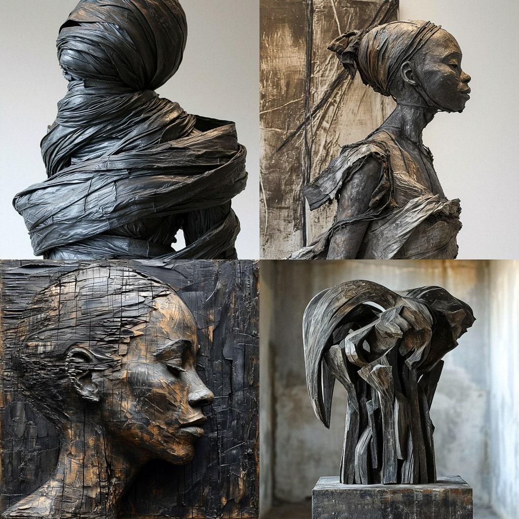 Barbara Chase-Riboud style, Midjourney V6, render 1 of 4
