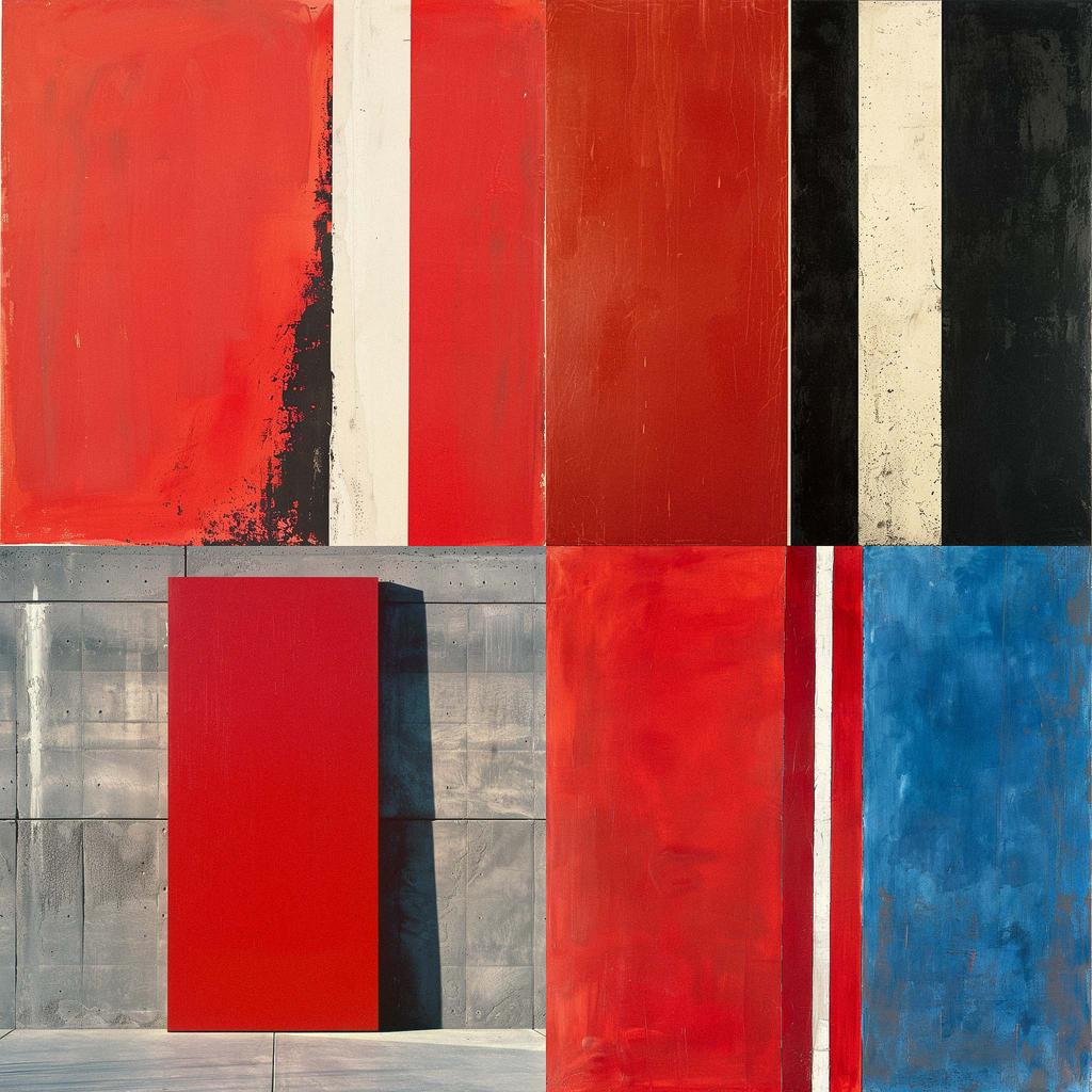 Barnett Newman style, Midjourney V6, render 1 of 4