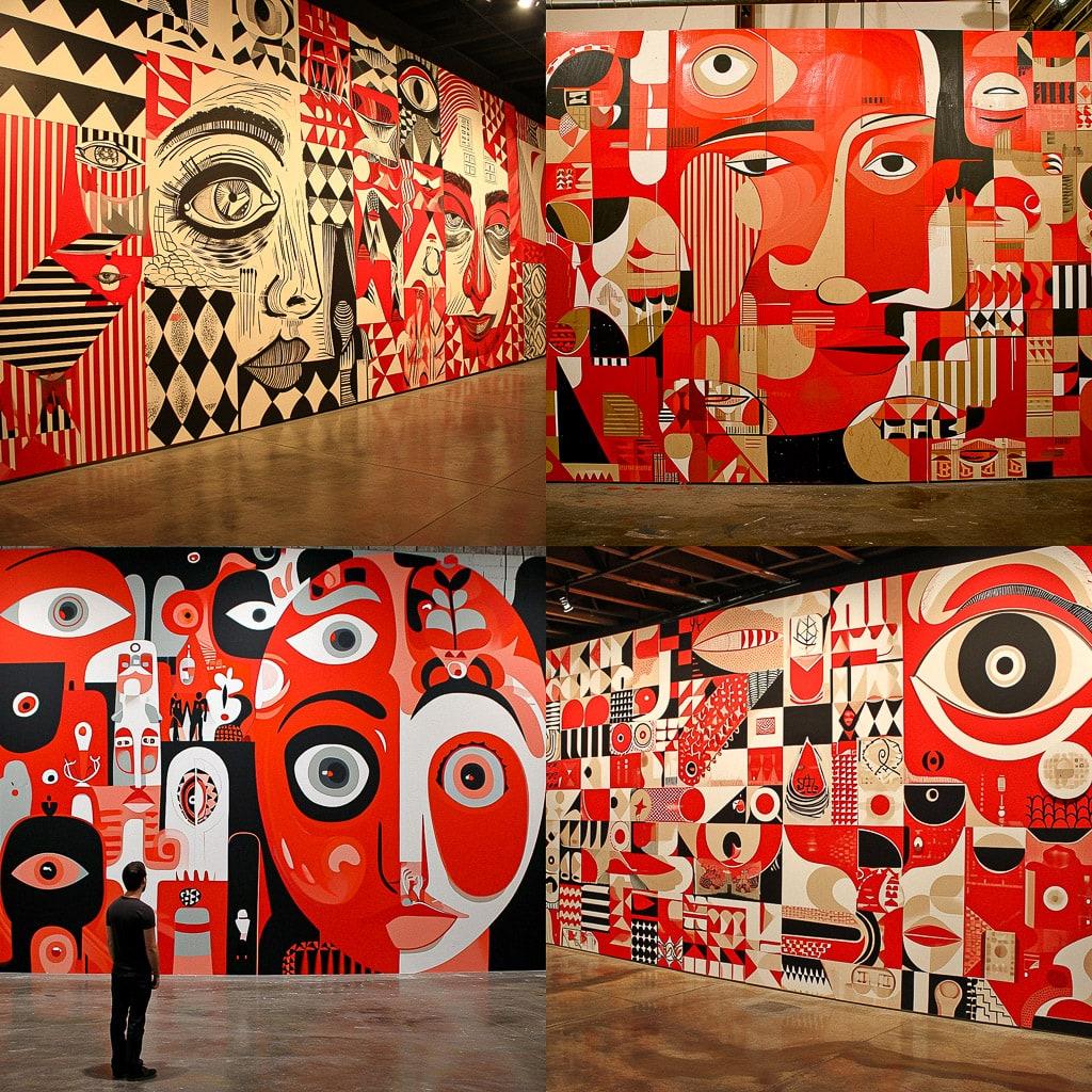 Barry McGee style, Midjourney V6, render 1 of 4