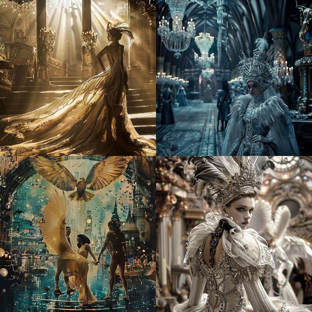 Baz Luhrmann style, Midjourney V6, render 1 of 4