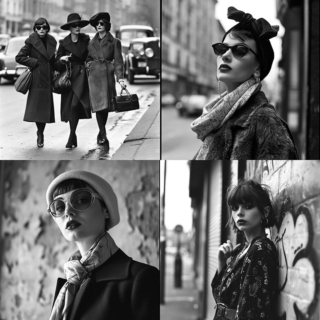 Beatnik fashion style, Midjourney V6, render 1 of 4
