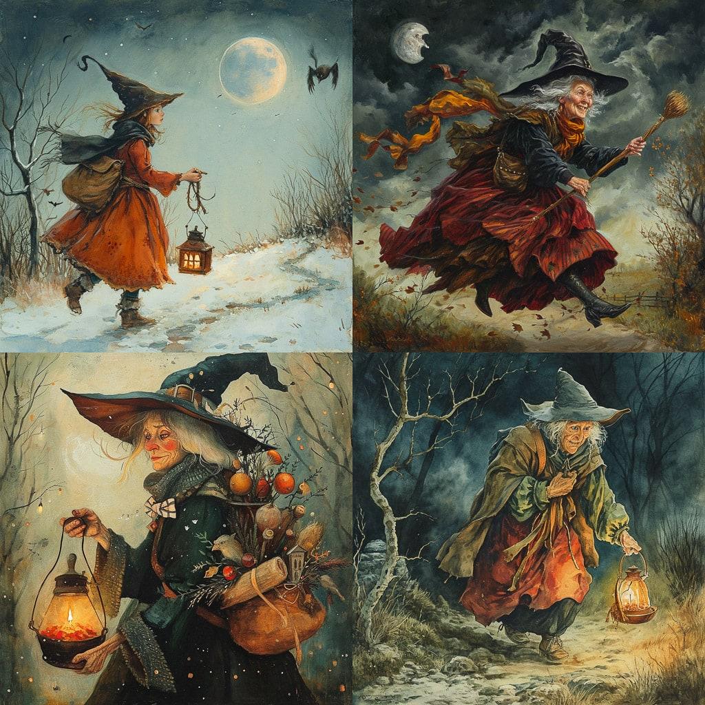Befana style, Midjourney V6, render 1 of 4