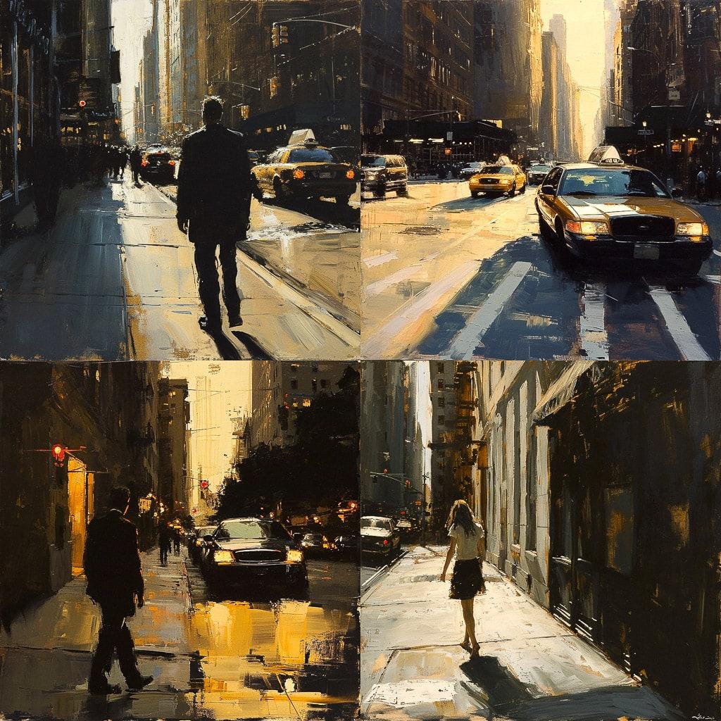 Ben Aronson style, Midjourney V6, render 1 of 4