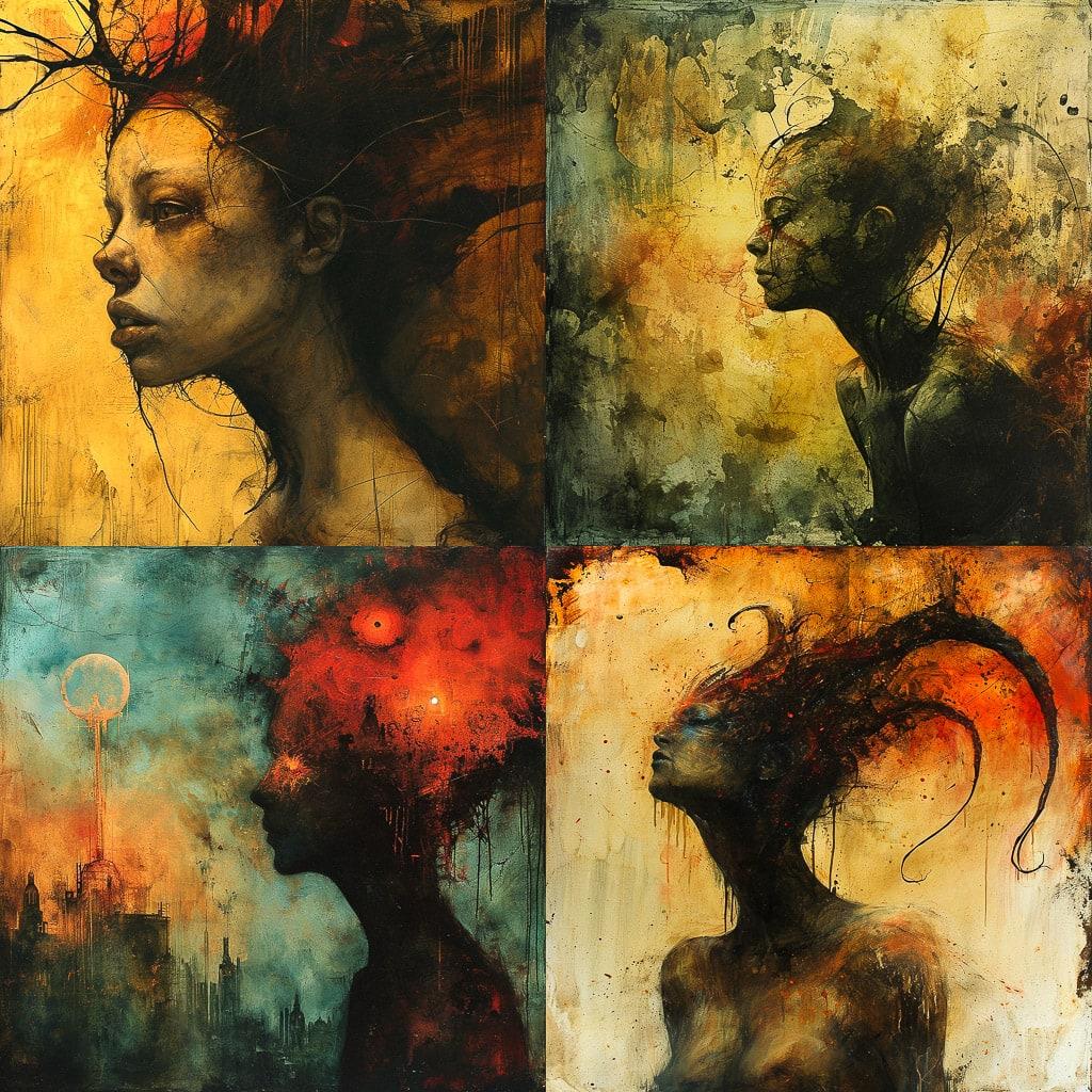 Ben Templesmith style, Midjourney V6, render 1 of 4
