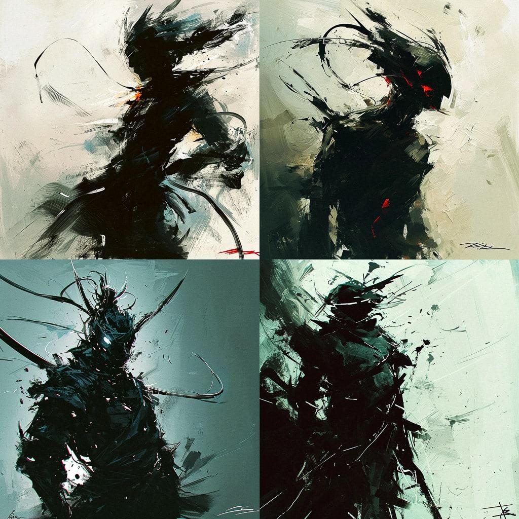 Benedick Bana style, Midjourney V6, render 1 of 4