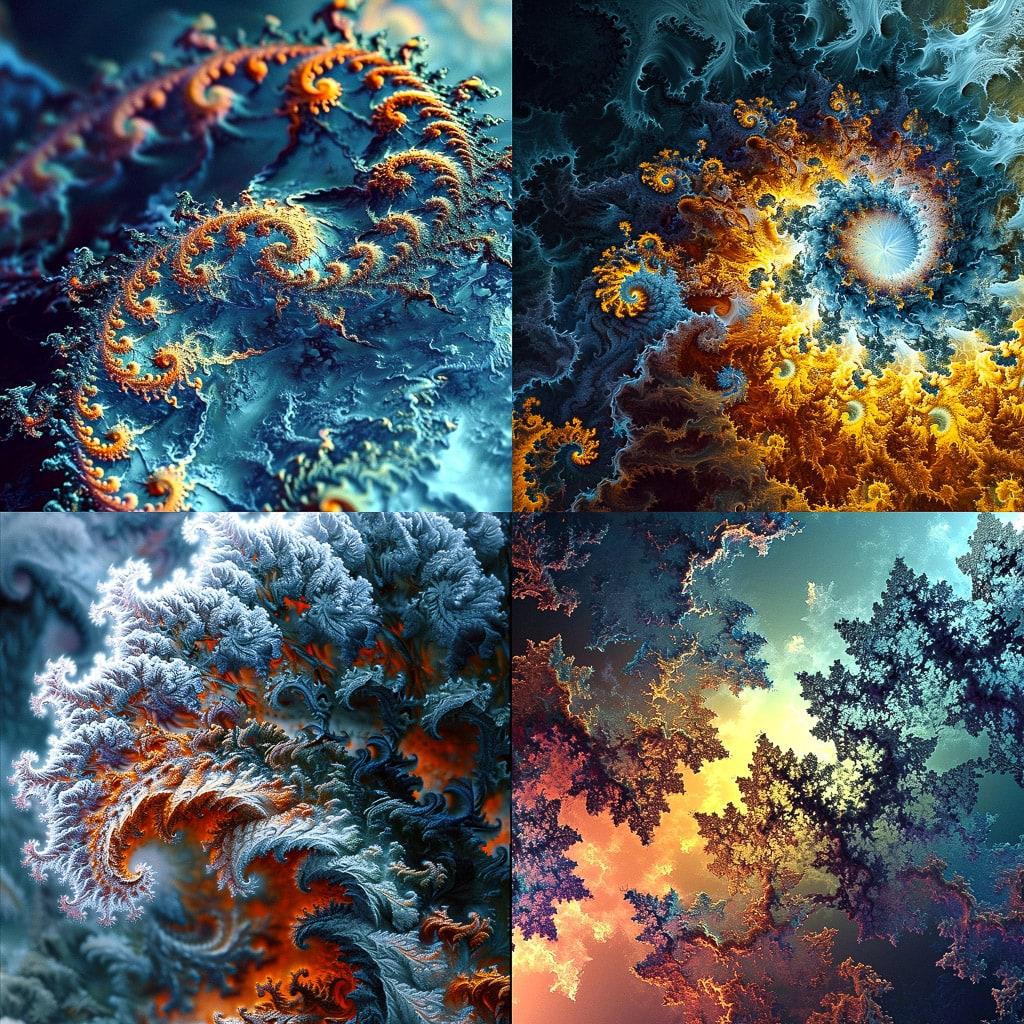 Benoit B. Mandelbrot style, Midjourney V6, render 1 of 4