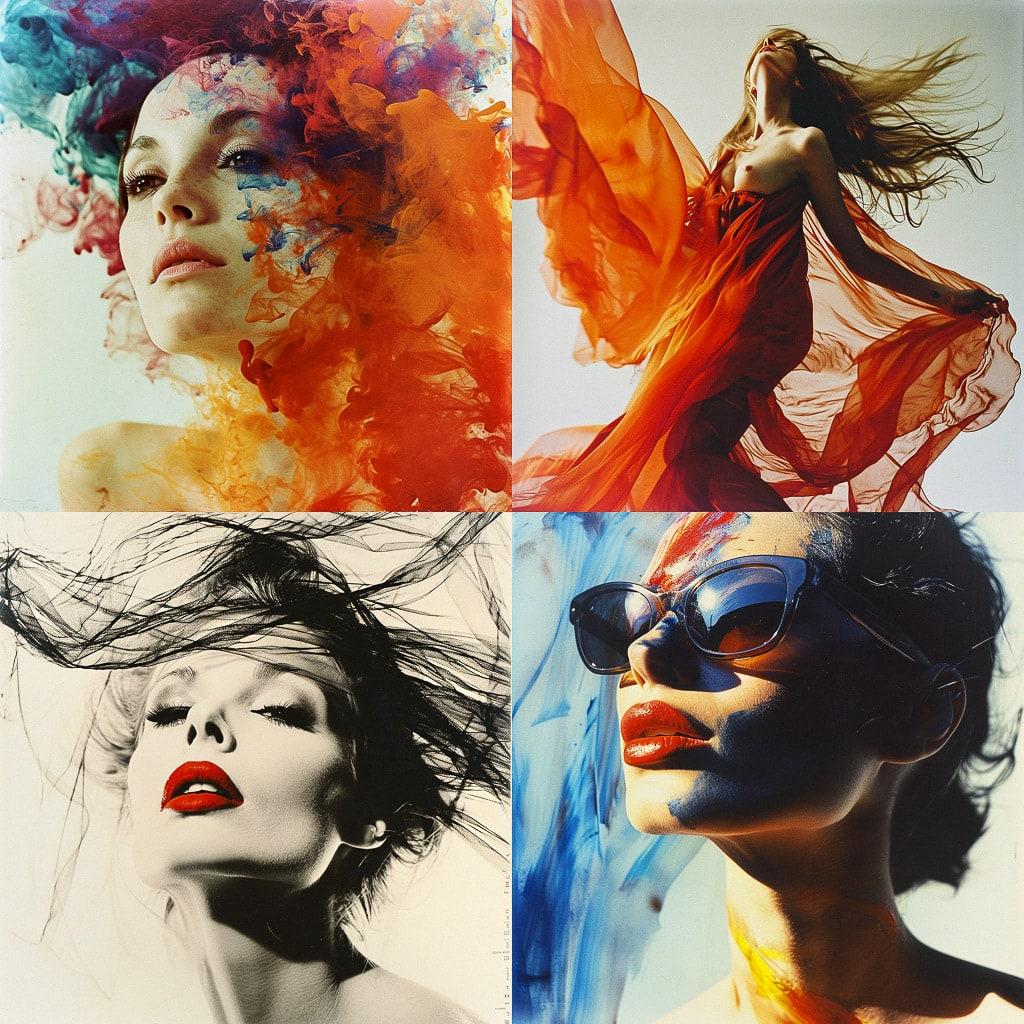 Bert Stern style, Midjourney V6, render 1 of 4