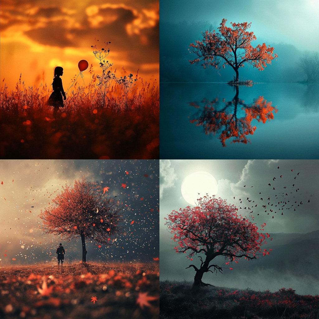 Bess Hamiti style, Midjourney V6, render 1 of 4