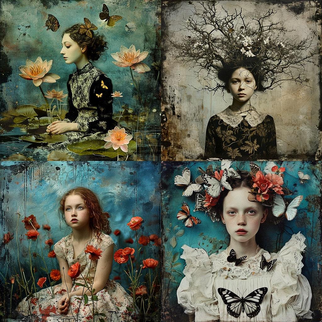 Beth Conklin style, Midjourney V6, render 1 of 4