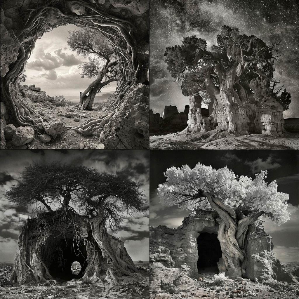 Beth Moon style, Midjourney V6, render 1 of 4