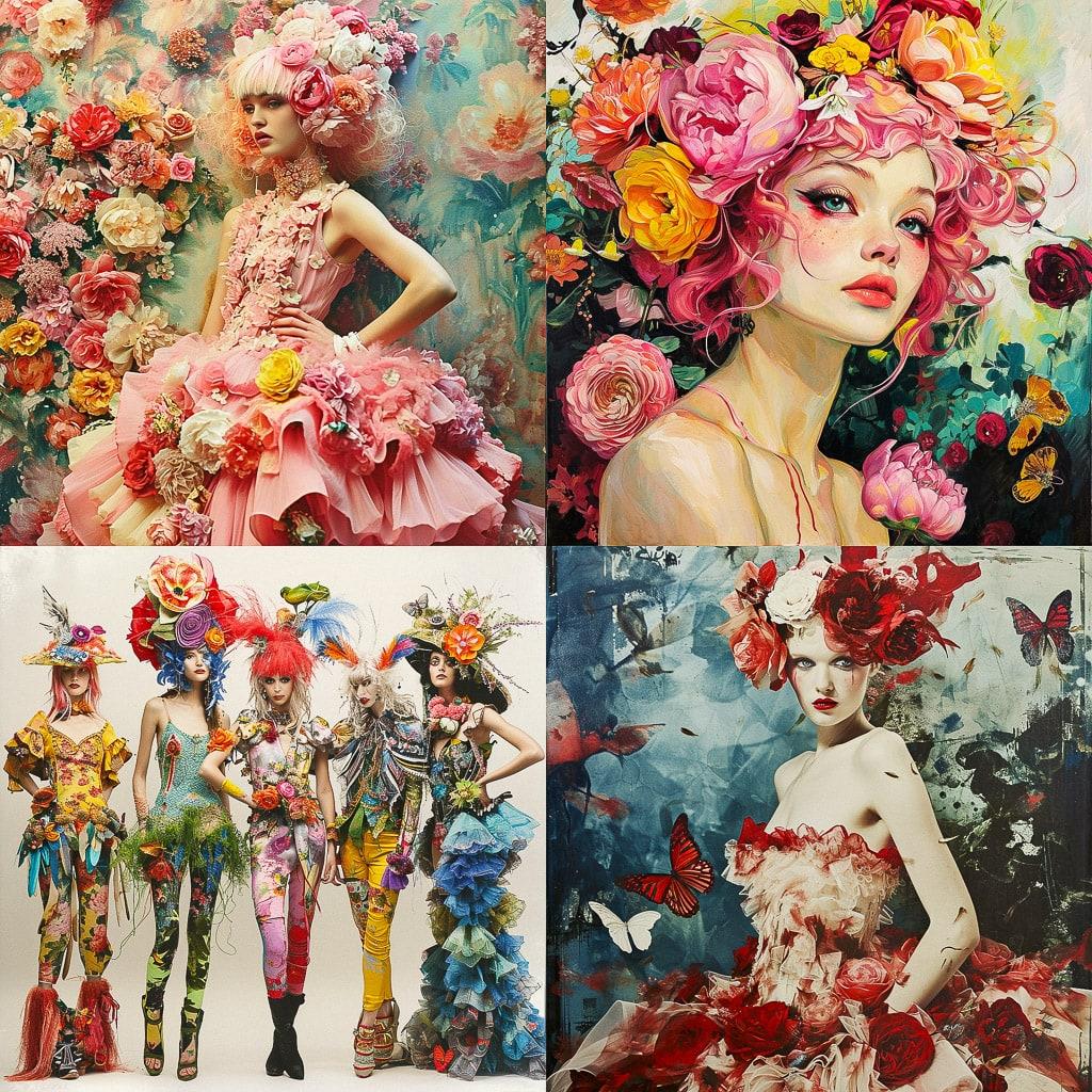 Betsey Johnson style, Midjourney V6, render 1 of 4