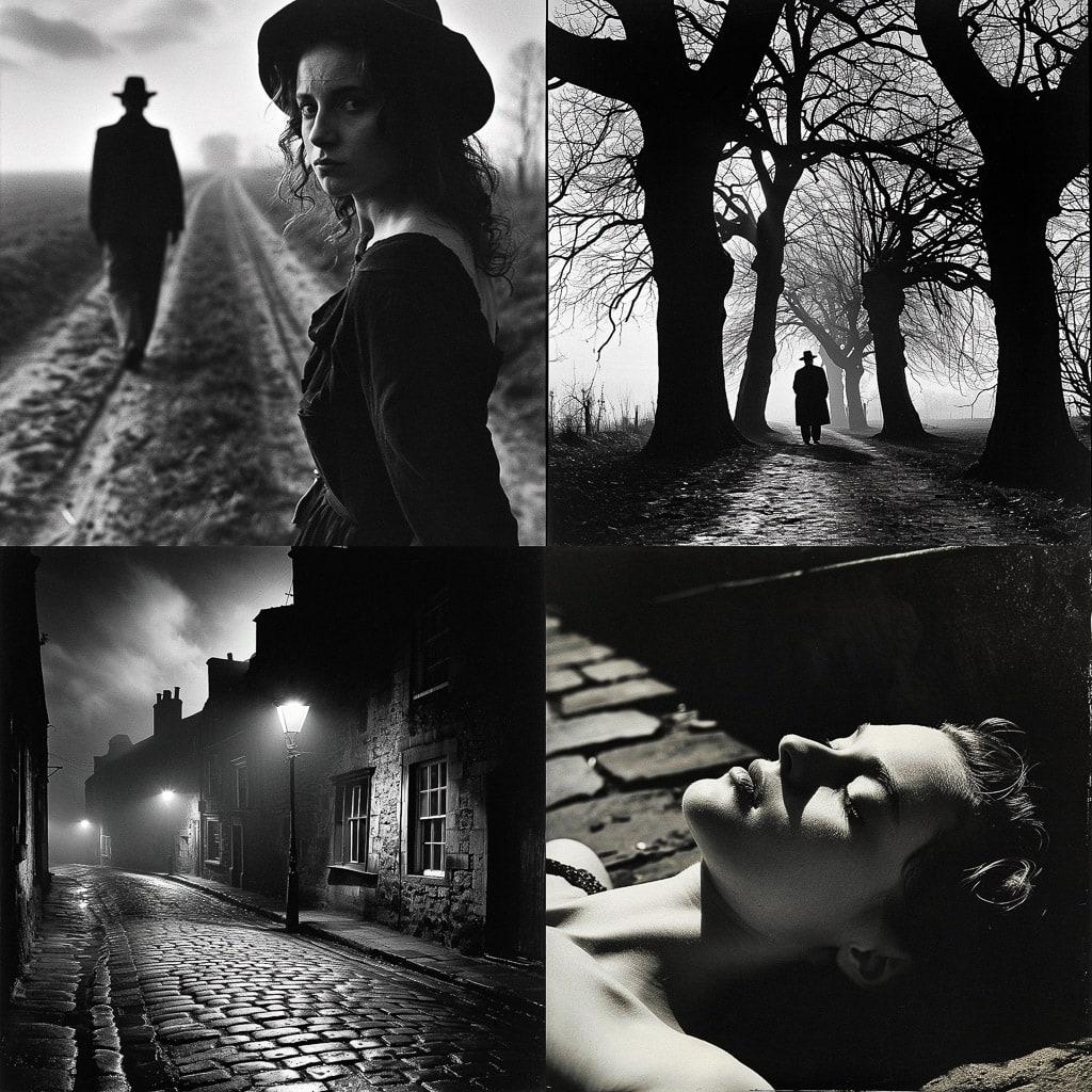 Bill Brandt style, Midjourney V6, render 1 of 4