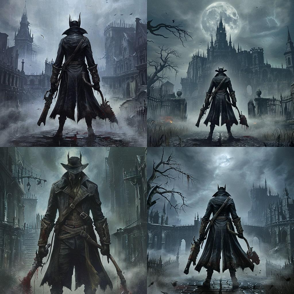 Bloodborne style, Midjourney V6, render 1 of 4