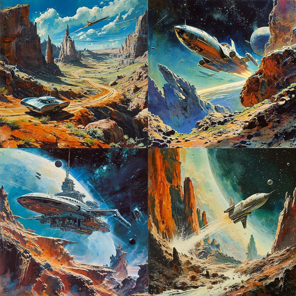 Bob Layzell style, Midjourney V6, render 1 of 4