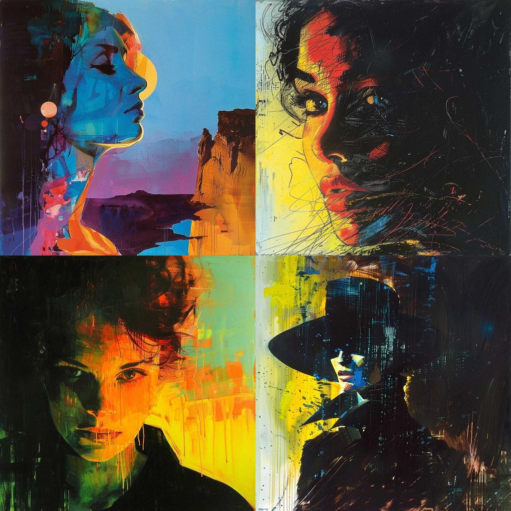 Bob Peak style, Midjourney V6, render 1 of 4