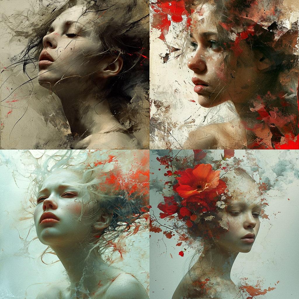 Bojan Jevtic style, Midjourney V6, render 1 of 4