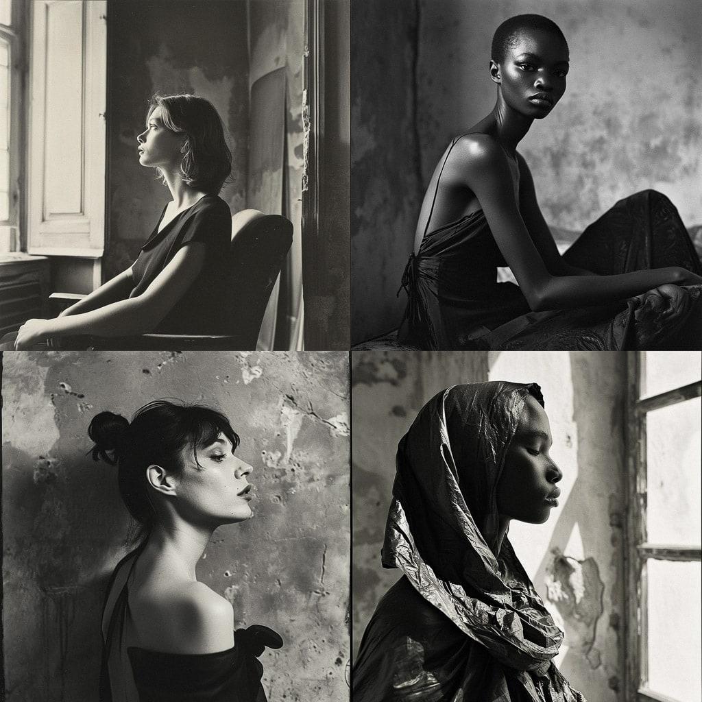 Bouchra Jarrar style, Midjourney V6, render 1 of 4
