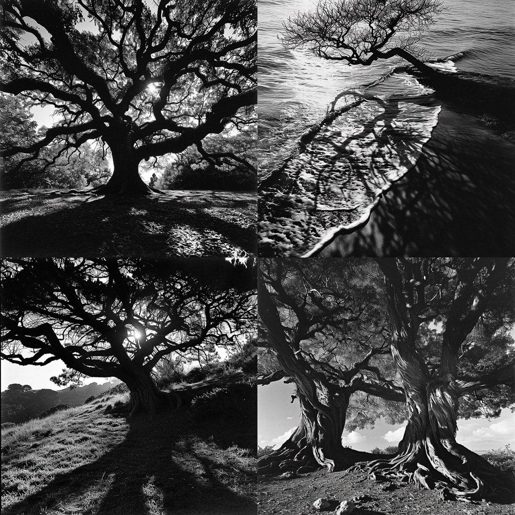 Brett Weston style, Midjourney V6, render 1 of 4