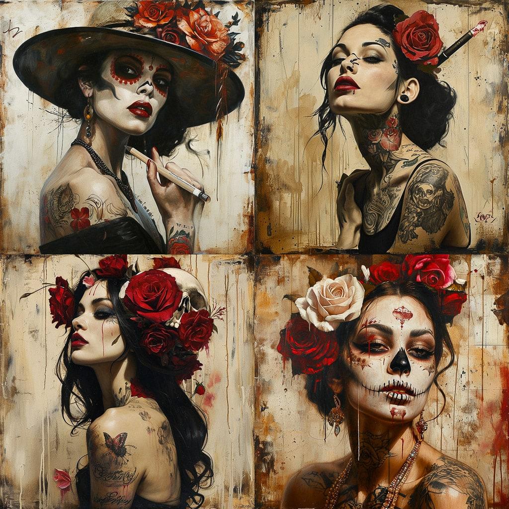 Brian M. Viveros style, Midjourney V6, render 1 of 4