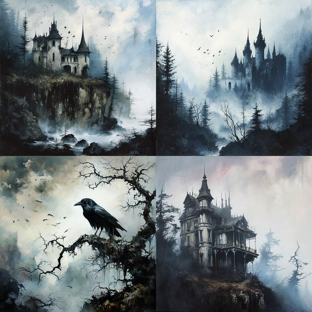 Brian Mashburn style, Midjourney V6, render 1 of 4