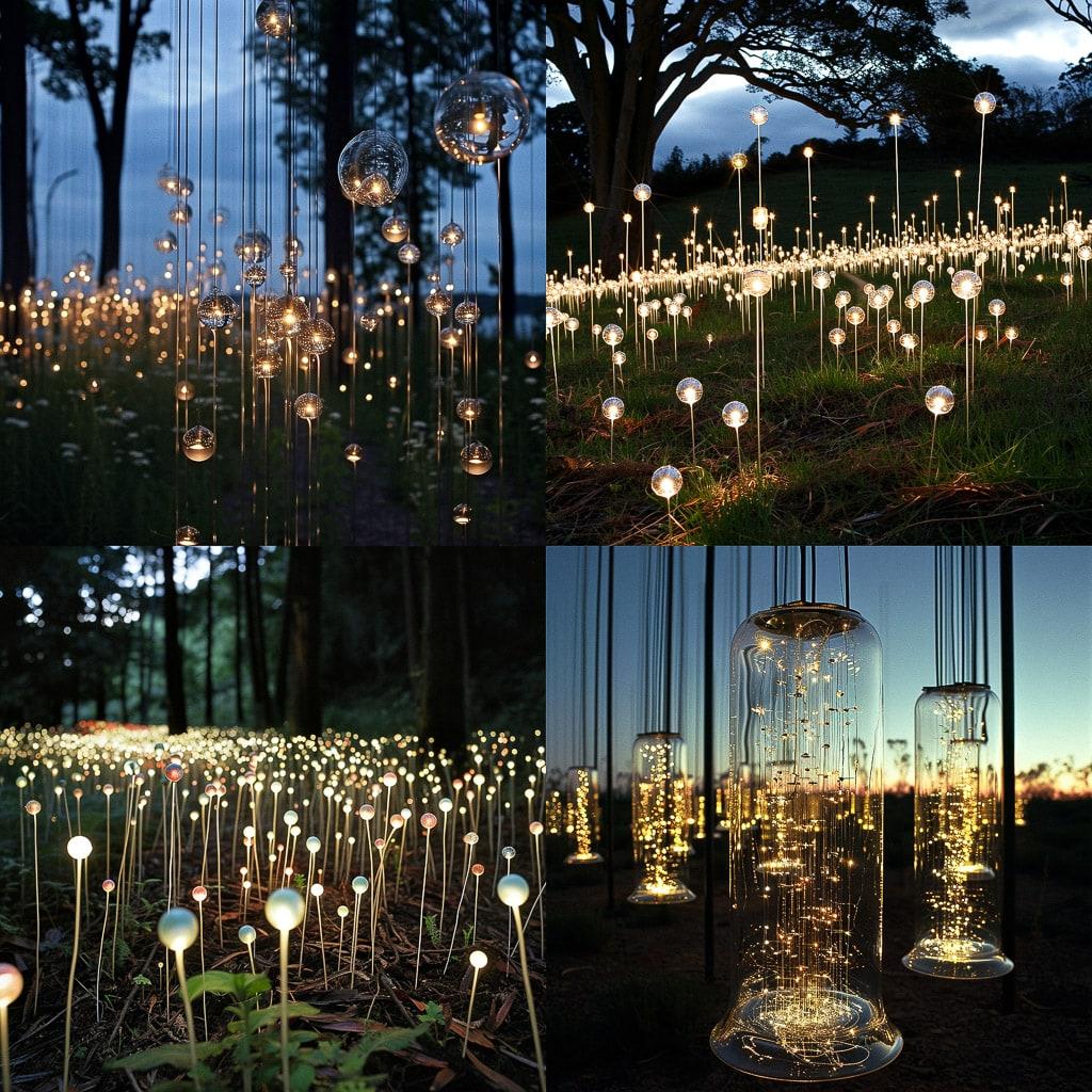 Bruce Munro style, Midjourney V6, render 1 of 4