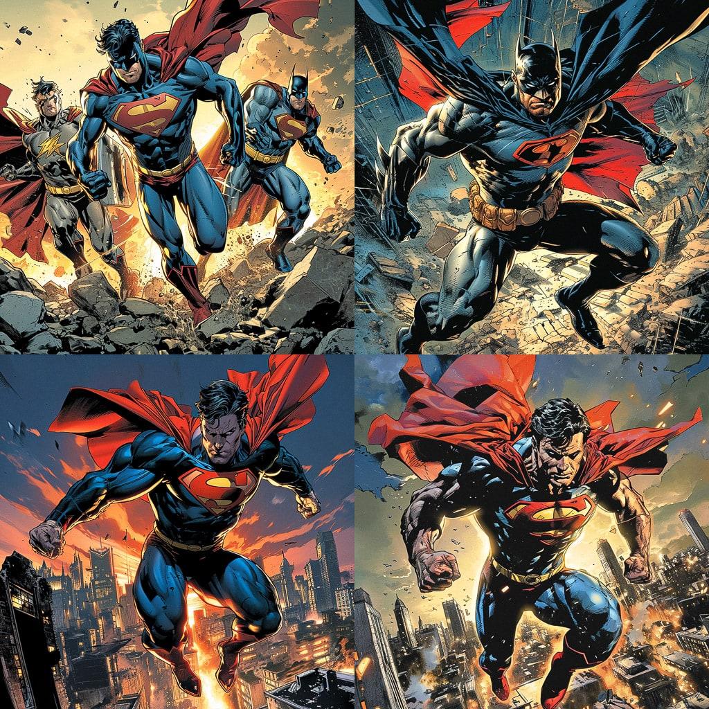Bryan Hitch style, Midjourney V6, render 1 of 4