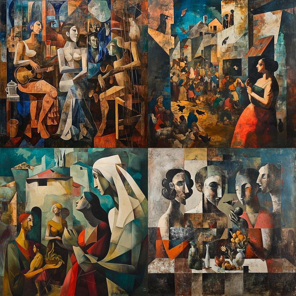Candido Portinari style, Midjourney V6, render 1 of 4