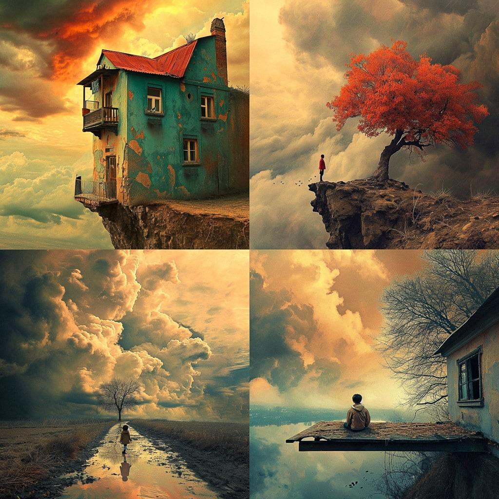 Caras Ionut style, Midjourney V6, render 1 of 4