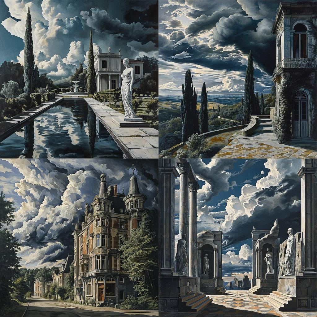Carel Willink style, Midjourney V6, render 1 of 4