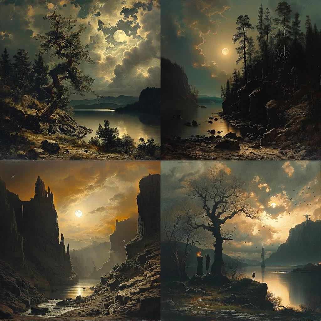 Carl Gustav Carus style, Midjourney V6, render 1 of 4