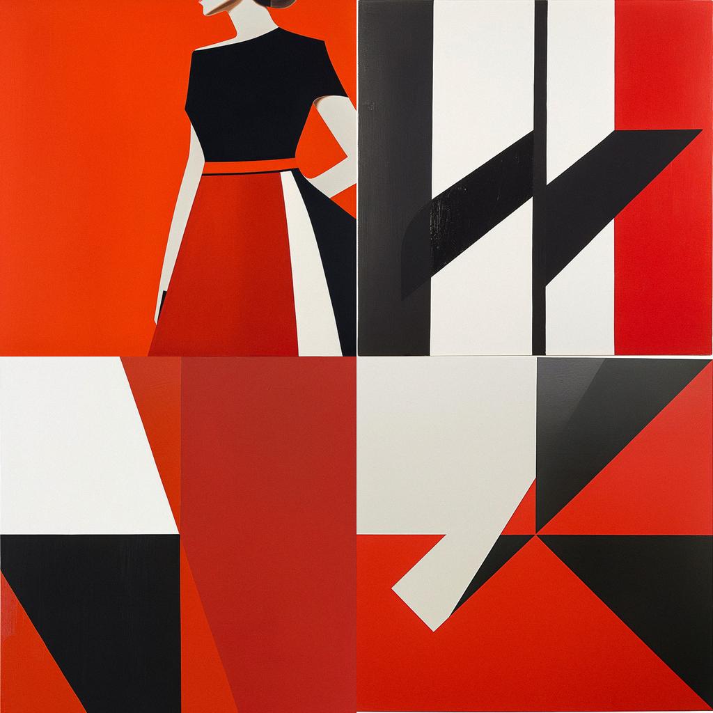 Carmen Herrera style, Midjourney V6, render 1 of 4