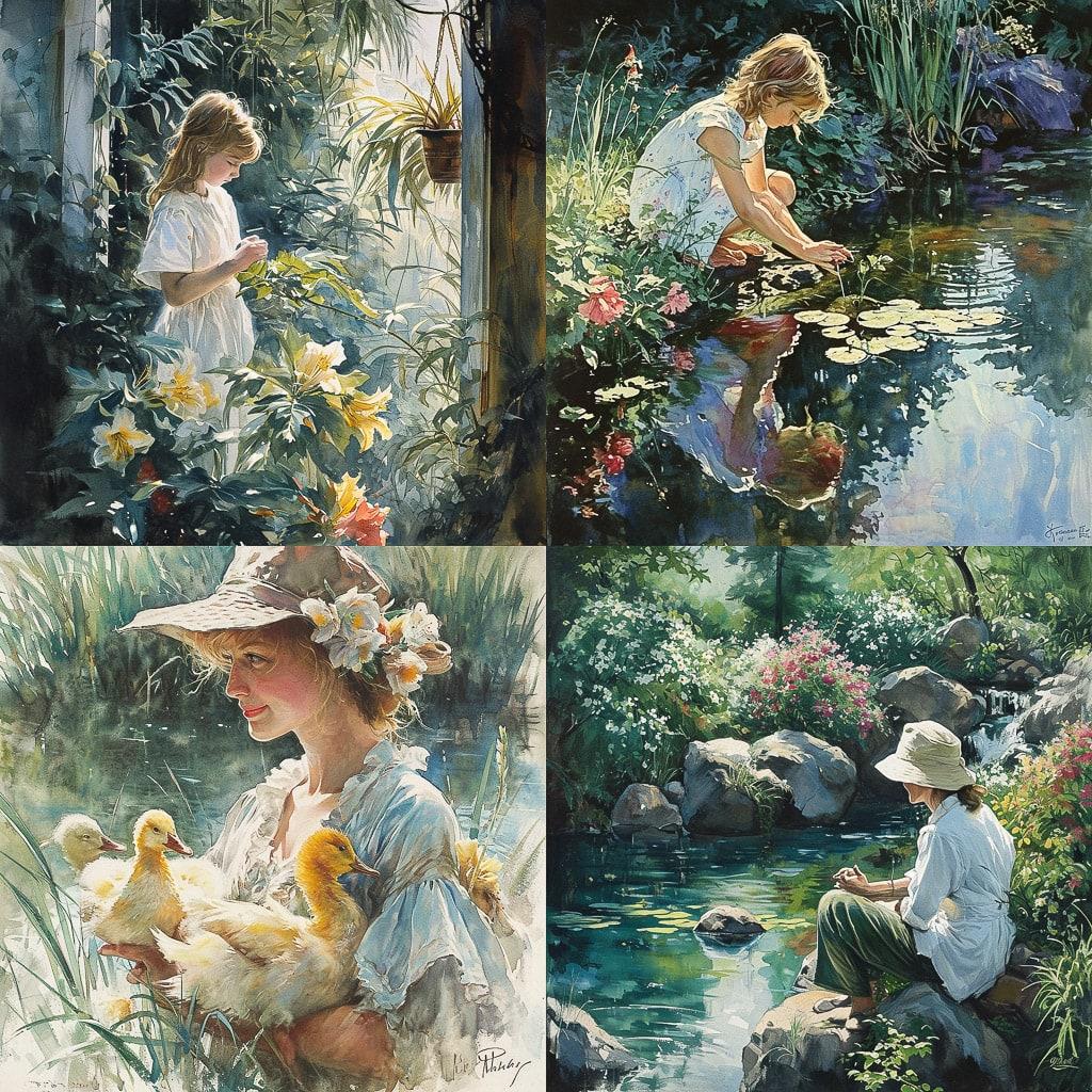 Carolyn Blish style, Midjourney V6, render 1 of 4