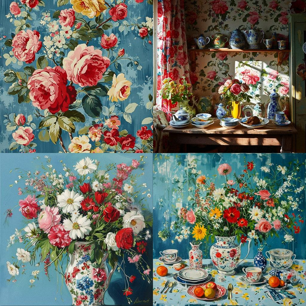Cath Kidston style, Midjourney V6, render 1 of 4