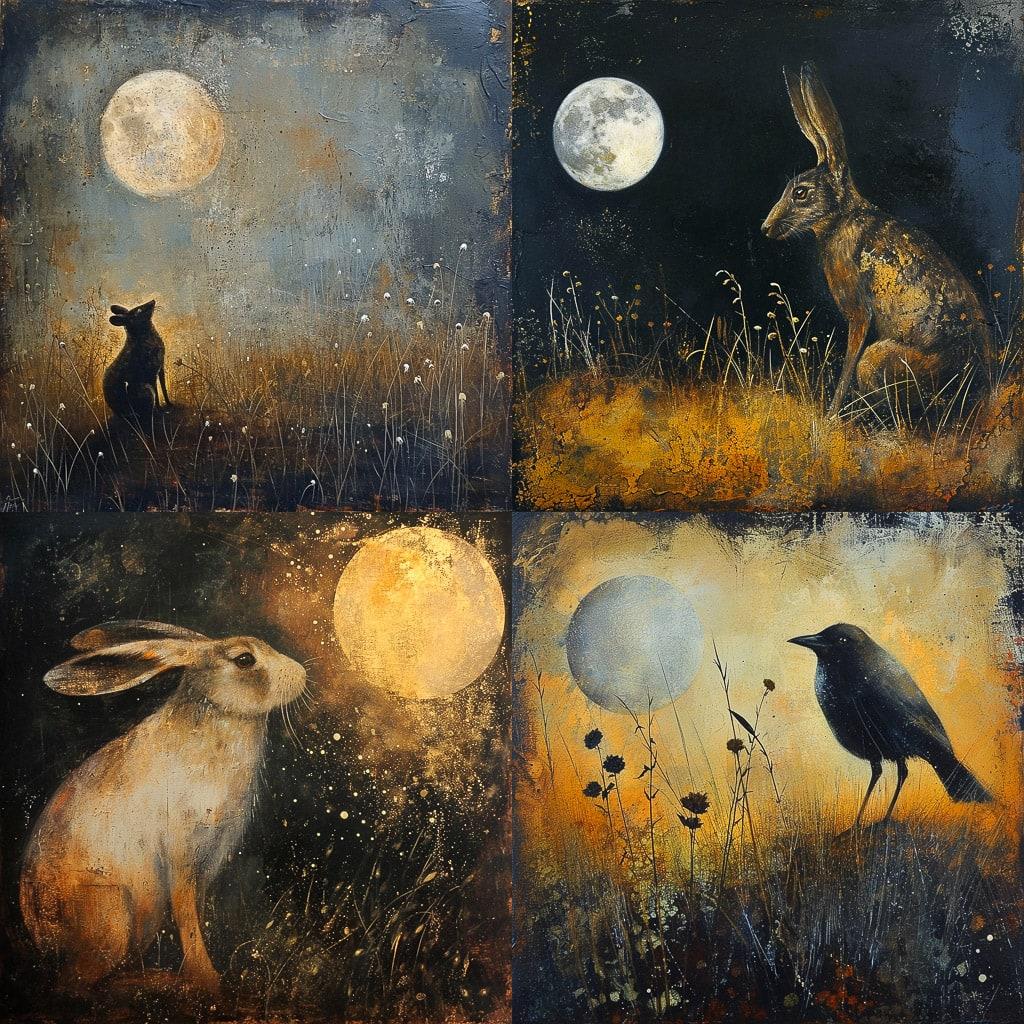 Catherine Hyde style, Midjourney V6, render 1 of 4