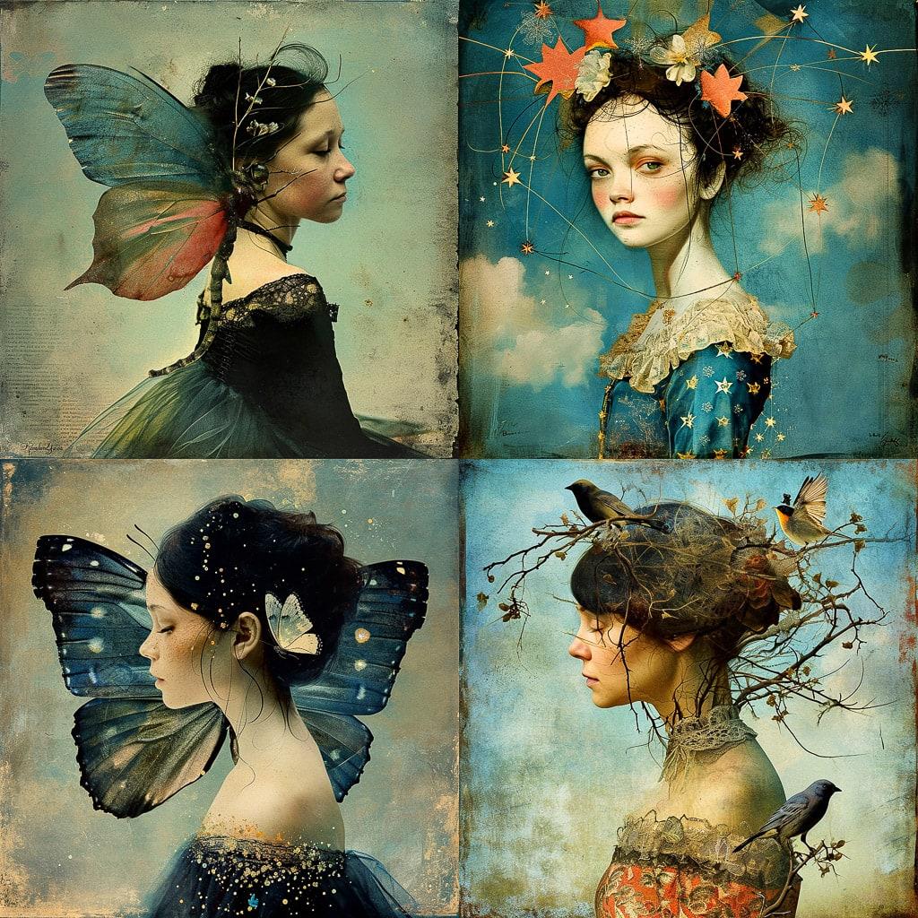 Catrin Welz-Stein style, Midjourney V6, render 1 of 4