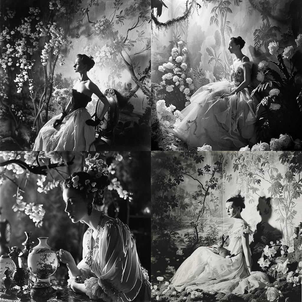 Cecil Beaton style, Midjourney V6, render 1 of 4