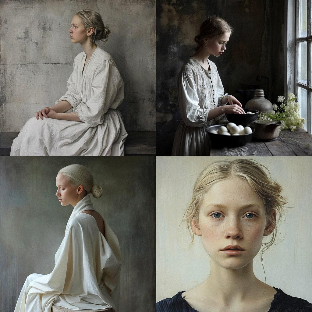 Cecilie Manz style, Midjourney V6, render 1 of 4