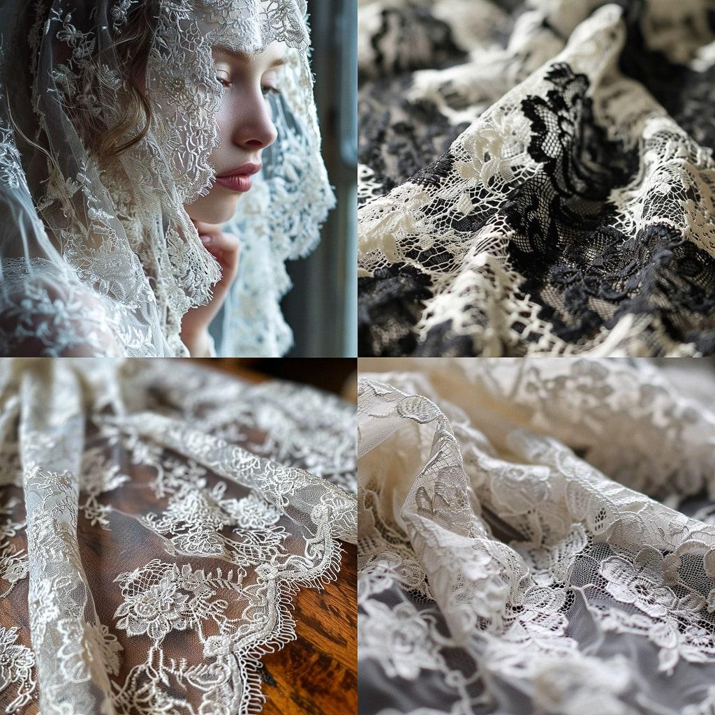 Chantilly lace style, Midjourney V6, render 1 of 4
