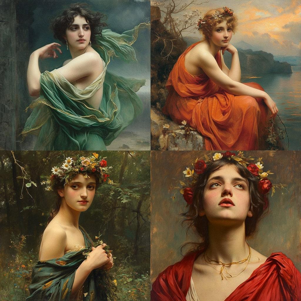 Charles-Amable Lenoir style, Midjourney V6, render 1 of 4