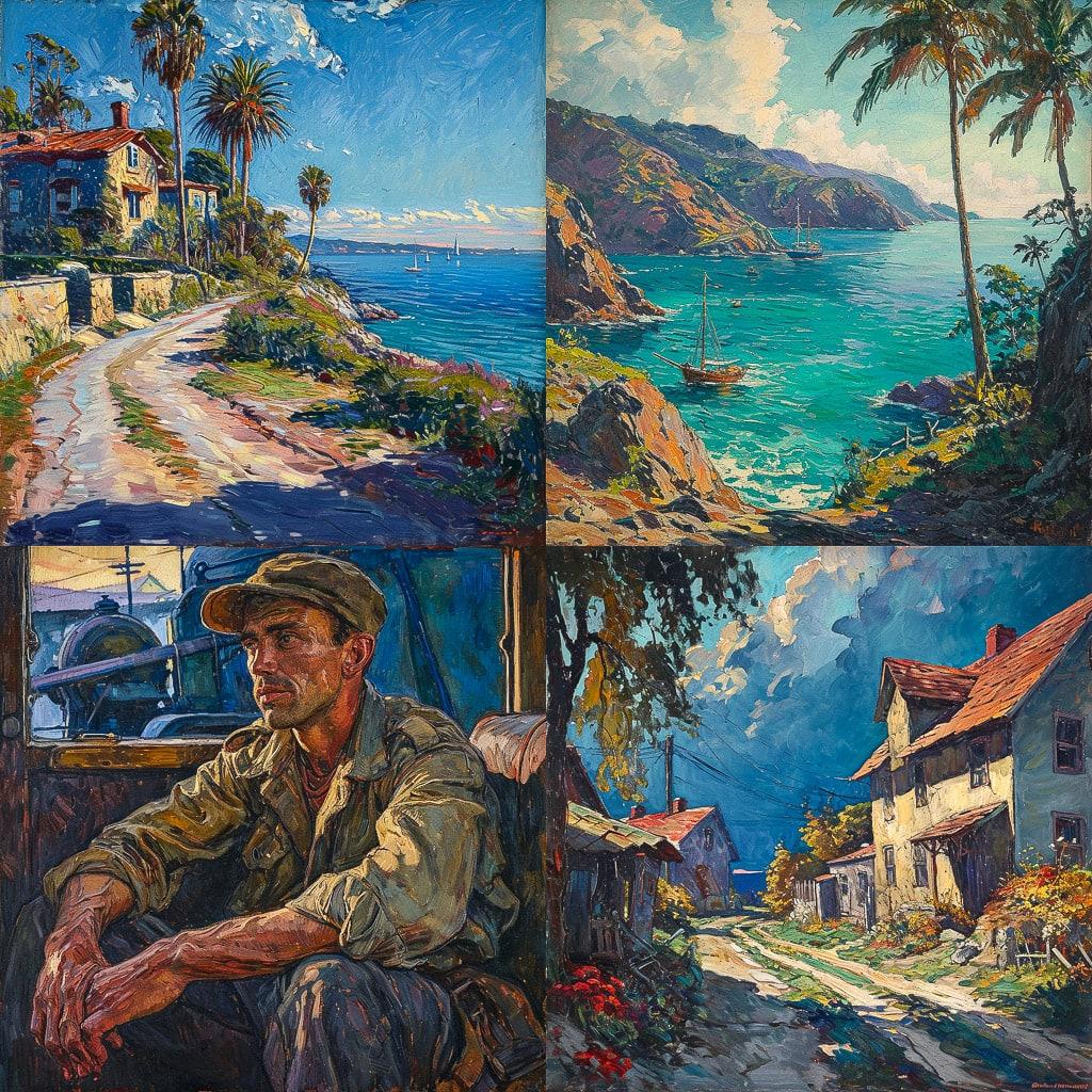 Charles Reiffel style, Midjourney V6, render 1 of 4