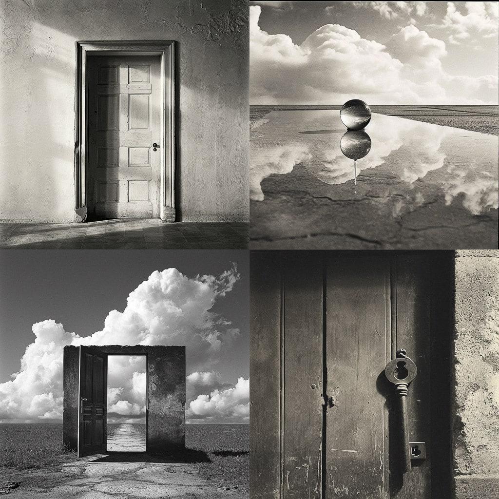 Chema Madoz style, Midjourney V6, render 1 of 4