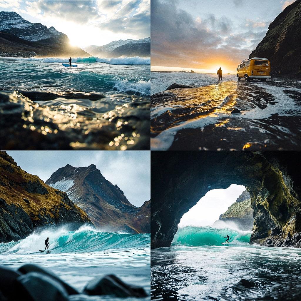 Chris Burkard style, Midjourney V6, render 1 of 4
