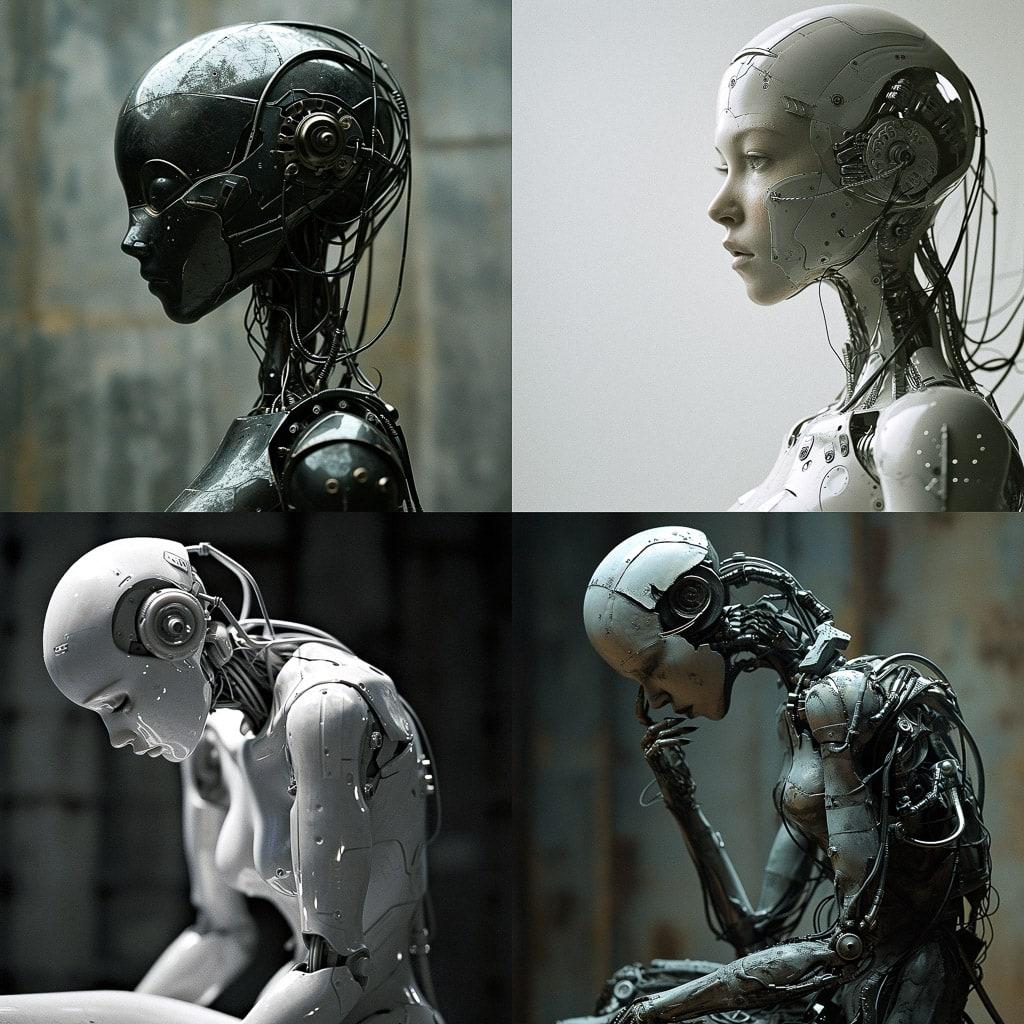 Chris Cunningham style, Midjourney V6, render 1 of 4
