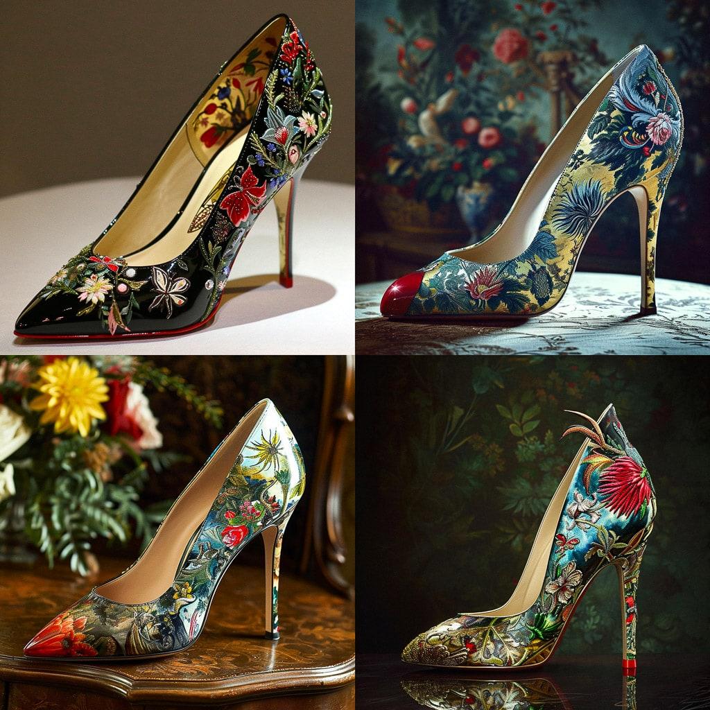 Christian Louboutin style, Midjourney V6, render 1 of 4