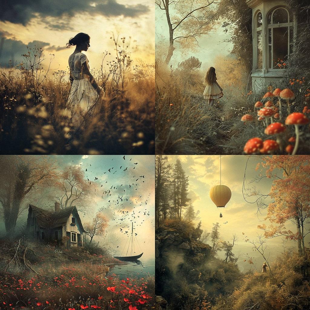 Christine Ellger style, Midjourney V6, render 1 of 4