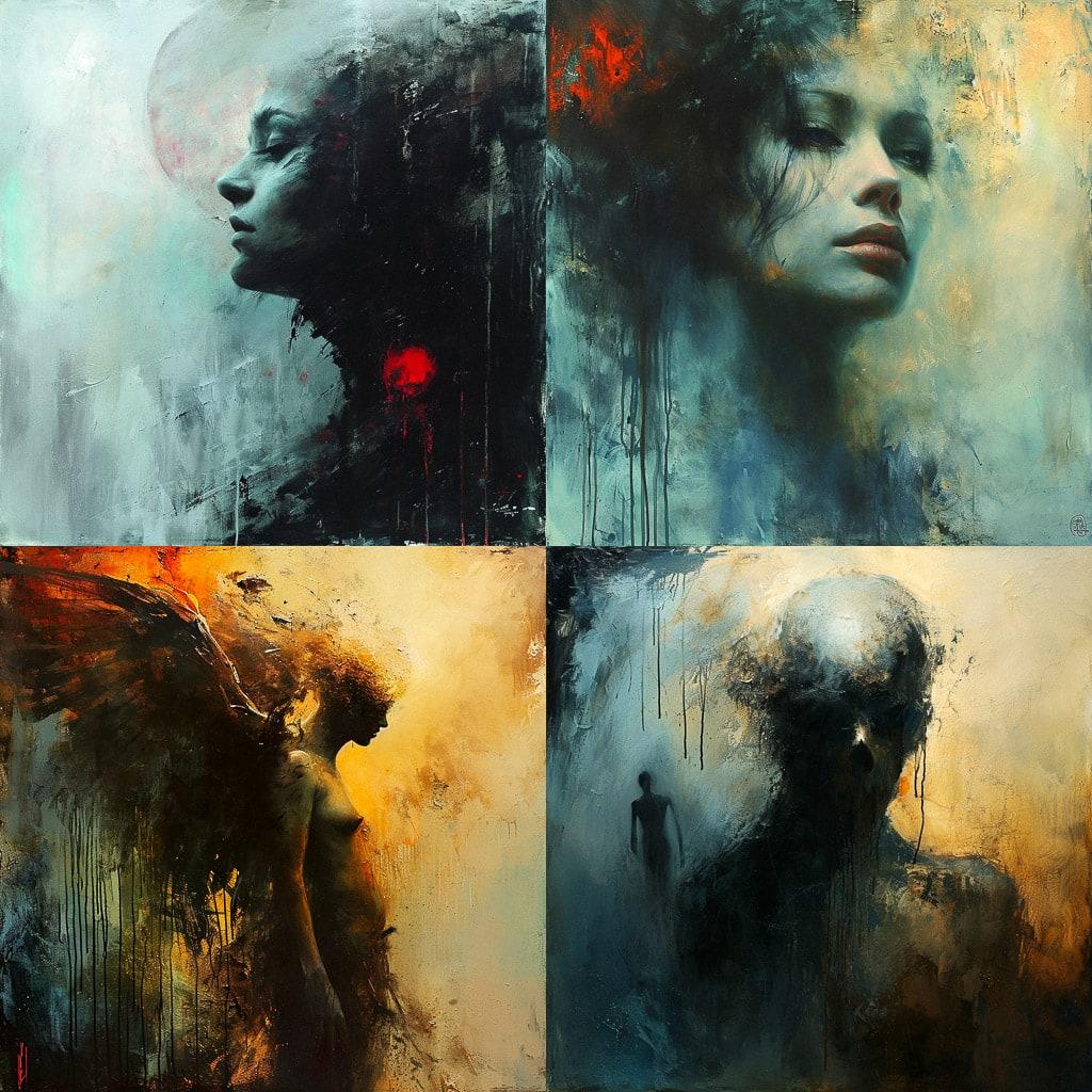 Christopher Shy style, Midjourney V6, render 1 of 4