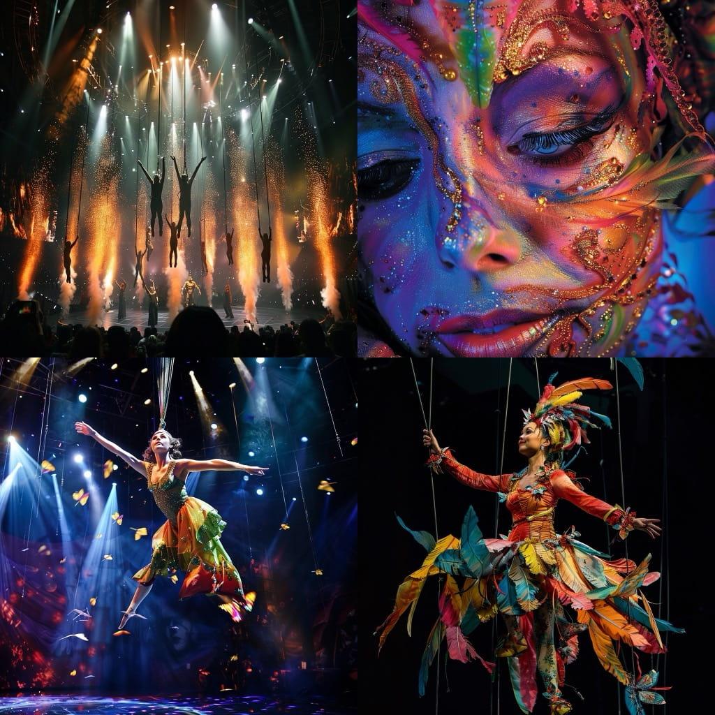 Cirque du Soleil style, Midjourney V6, render 1 of 4
