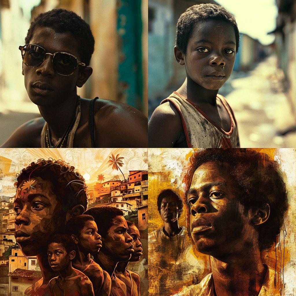 City of God style, Midjourney V6, render 1 of 4