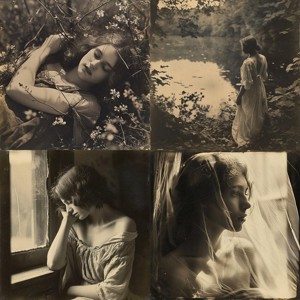 Clarence H. White style, Midjourney V6, render 1 of 4